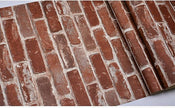 Okydoky Peel and Stick Wallpaper, Rustic Red Brick Wallpaper for Home Decoration, Kitchen Backsplash, Vinyl Self Adhesive Wall Paper for House, Workshop & Office, 17.3