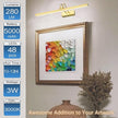 FUNCHDAY Picture Light Wireless, Rechargeable Gallery Light Battery Operated, 280LM Dimmable Art Lighting with Remote, 16
