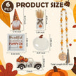 Thanksgiving Decorations for Home 6PCS Tiered Tray Decor Set, Tabletop Fall Decor for Tray Shelf Mantel Fire Place Office Desk Thanksgiving Autumn Table Centerpieces Pumpkin Farmhouse Wood Signs