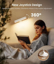 Wall Sconce with 7500mAh Rechargeable Battery LED Wall Light for Bedroom with Remote Control, 3 Colors Wireless Wall Lamp 360° Rotate Dimmable Brightness with 15 RGB Colors,White,1Pack