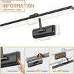 AIFEI Wireless Picture Lights for Wall Battery Operated, 8000mAh Long-Last Lights for Pictures on Wall, Remote & Touch, 3 Color Dimmable No Wiring Needed Art Light for Paintings Poster, 23.6