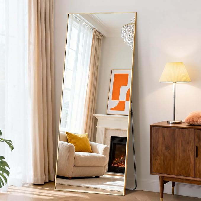 DUMOS Full Length Mirror with Stand, 65