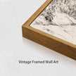 OIQArtOIQ Vintage Landscape Canvas Wall Art Framed Natural Scenery Painting Artwork Prints France Country Wilderness Farmhouse Decor Pictures Kitchen Bedroom Living Room Bathroom