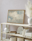 InSimSea Framed Canvas Wall Art Vintage Decor, Home Decor Classical Oil Paintings Sky Cloud Prints, Vintage Landscape Large Wall Art for Living Room Bedroom Bathroom Home Office Decor, 16