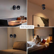 Aisilan Modern Adjustable Wall Sconce Bedside Wall Light Fixture Black LED Reading Light Ceiling Spot Light Warm White CRI 97