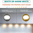 Curio Cabinet Lights Kit, Over Under Counter LED Puck Lights, Low Profile 0.3