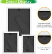 FrameWorks 10-pc Set Collage Wall Classic Wooden Picture Frames Tempered Glass/White / 2-8