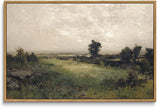 InSimSea Framed Canvas Wall Art Vintage Decor, Landscape Wall Art Room Decor, Large Classical Scenery Valley Grassland Paintings Wall Decor, Home Decor for Living Room Bedroom Office, 16