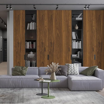 Decoroom Wood Contact Paper Peel and Stick, Thicken Vintage Wood Grain Contact Paper for Furniture Countertop, Natural Wallpaper Self-Adhesive Removable Waterproof Vinyl Film 15.7 in X 789 in