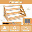 Spice Rack - Bamboo Spice Rack Organizer for Cabinet Countertop