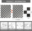 Black and White Contact Paper Mosaic Checkered Peel and Stick Wallpaper Lattice Self Adhesive Waterproof Vinyl Roll for Bathroom Kitchen Backsplash Cabinets Shelf Liners Drawers 17.3