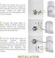 ASD LED Indoor Wall Mount Light Fixture - 8 Inch 15W Modern Interior Nickel Dimmable Wall Sconce Light - ETL 3000K 4000K 5000K Adjustable - Hallway, Bedroom LED Wall Lights