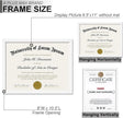 A PLUS MAX White 8.5 x 11 Frame Set of 6, Engineered Wood Frame with Wood-grain for Display 8.5 by 11 Document Award Certificate Wall and Tabletop - 6 Pack/White/8.5x11