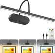 Bridika Picture Light for Wall with Remote, 15.75in Rechargeable Battery Wall Light for Paintings, 3 Colors dimmable Art Light with Timer Black 1 Pack