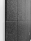 Shiplap Felt Wall Panels, Black, 24 Pack, Modern Wall Paneling, Peel and Stick, Sound Absorbing, 23.25 sq ft