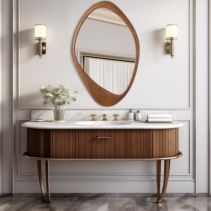 AAZZKANG Asymmetrical Wall Mirror Large 28