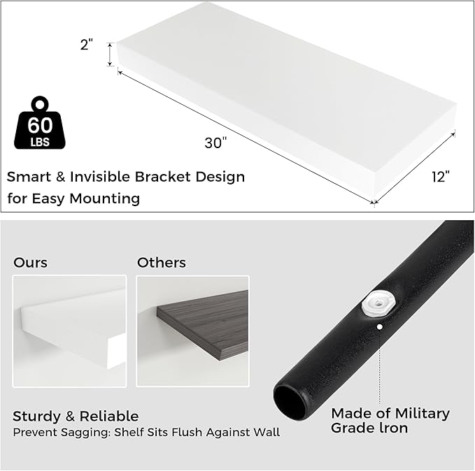 Floating Shelves for Wall, 30