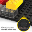 BlissBox 9-Pack Floating Shelves for Wall Compatible with Lego Building Bricks, 5x5.5inch Dual‑Sided 16x17 Studs for Toy Brick Storage and Display, ABS Display Shelves for Room Decor, Black