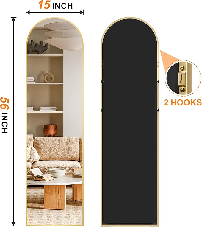 Arched Full Length Mirror, 56