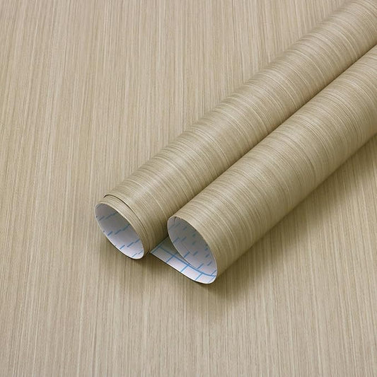 Heroad Oak Wood Contact Paper for Cabinets Countertops Drawers Table Desk Wood Wallpaper Modern Wood Grain Contact Paper Self Adhesive Removable Vinyl Rolls 17.7" x 78.7"