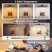 Motion Sensor Battery Operated Picture Light, Wireless Rechargeable Magnetic Art Wall Sconce with Remote Control, LED Picture Frame Lights for Paintings Mirror Portrait Gallery Dart Poster (Black)