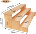 JinDoWin 3 Tiered Spice Rack Organizer for Cabinet,Spice Organization for Cabinet,Seasoning Organizer,Spice Shelf and Spice Organizer for Cabinet,Pantry Organizers and Storage (1 Pack, Medium)