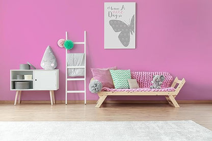 15.7"x197" Pink Peel and Stick Wallpaper Solid Color Pink Wallpaper Contact Paper for Cabinets Self-Adhesive Removable Wallpaper for Girls Bedroom Kids Room Decor Vinyl Roll Matte