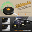 Puck Lights Cordless with Remote Control, 2200mAh Rechargeable Under Counter Lighting,3 Color Temperatures Dimmable Under Cabinet,Closet Light,Tap Light for Hallway (Black, 5PCS)