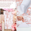 practicalWs White/Pink Marble Contact Paper Granite Peel and Stick Countertops Self-Adhesive Wallpaper Cabinets Drawer Shelf Wall Crafts Wall Paper Decorations 35.4 in x 118 in