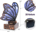 Vintage Purple Butterfly Bookends,Resin Book Ends for Shelves,Heavy Duty Decorative Bookends,Creative Book Stopper Holder Decor for Desk Home Office,Shelf Decoration,Gifts for Mother's Day