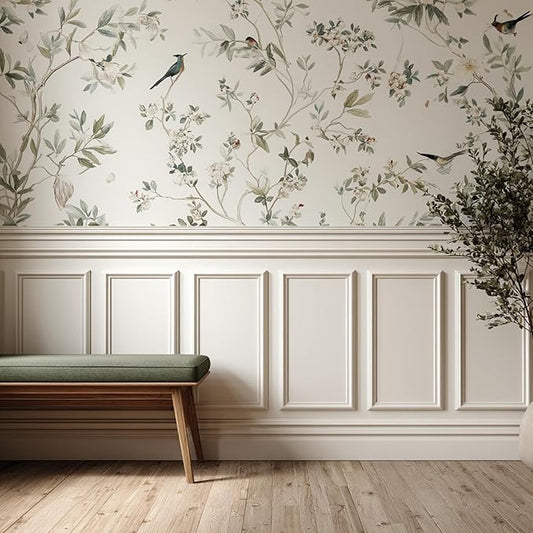 Peel and Stick Wainscoting Panels Kit, 3 Sets 12''x24'' Premade Wall Molding Peel and Stick Panels for Interior Wall Trim, Easy DIY Wainscoting Panels Peel and Stick Decor