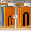Chunful 6 Pcs Modern Metal Book Ends for Shelves Decorative Small Bookends Book Shelf Organizer Minimalist Design Stopper to Hold Books for Home Office (Black,7.5 * 5.75 * 3.5inch)