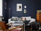 Blue Wallpaper Peel and Stick Dark Blue Wallpaper for Bedroom Bathroom Self Adhesive Removable Wallpaper Navy Blue Contact Paper for Cabinet Kitchen Room Wall Decor Vinyl Upgraded 17.3
