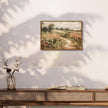 OIQArtOIQ Framed Canvas Wall Art,Vintage Decor,Landscape Nature Country Wildflower Paintings Farmhouse Pictures Modern Artwork Rustic Fall Flower Prints Cottagecore Office Living Room Bedroom Bathroom