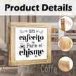 Wood Coffee Sign Un Cafecito Para El Chisme Spanish Coffees Plaque Handmade Rustic Wall Art For Office Kitchen Cafe Bar Square Wood Coffees Decor Sign Gift For Coffee Lover 5.9x5.9 Inch