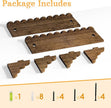 Scalloped Wood Wall Shelf – 17 Inch Floating Shelf with Wood Brackets, Easy to Install Rustic Wall Shelf for Living Room, Bedroom, Bathroom, or Any Space
