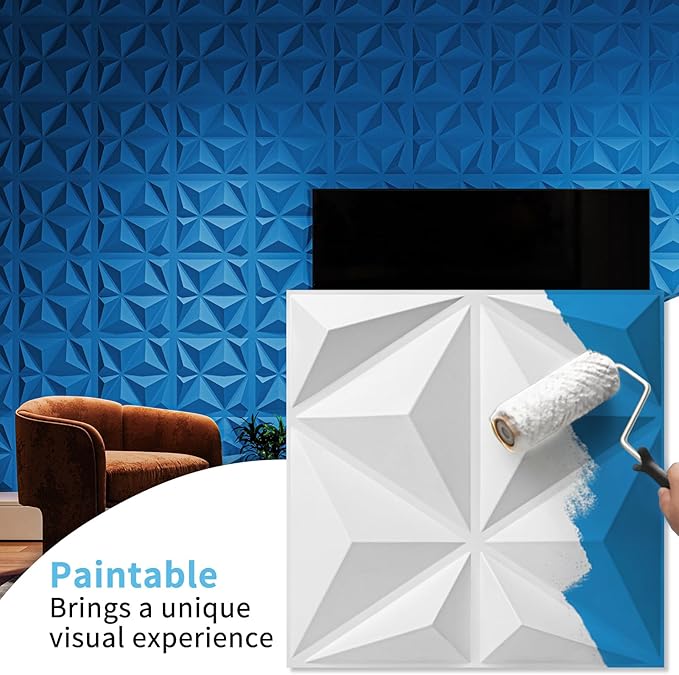 Art3d 20 Pack Decorative 3D Wall Panels, 19 Sq.Feet PVC Interior Wall Décor, 11.8