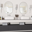 Oval Bathroom Mirror Wall Vanity Oval Mirrors, 2 Pieces 20
