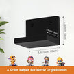Small Floating Shelf for Wall Set of 6,Mini Shelves for Display Small Figurine,Plant,Collectibles,Wall Shelves for Bedroom Living Room Bathroom Kitchen Decor（Black）