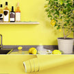 VEELIKE 15.7''x354'' Yellow Wallpaper Stick and Peel for Bedroom Matte Solid Color Yellow Contact Paper Vintage Self Adhesive Waterproof Removable Vinyl Film for Wall Cabinets Drawer Countertops Table