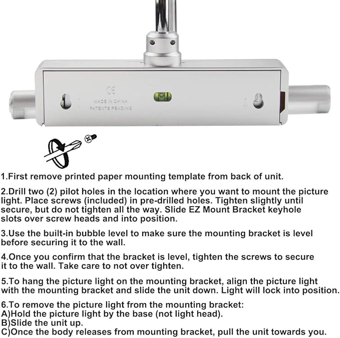 BIGLIGHT Battery Operated LED Picture Light with Timer and Dimmer, Rotatable Light Heads with 3 Lighting Modes, Remote Controlled Display Lamp for Painting Portrait Art, 8.8", Silver