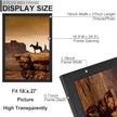 A PLUS MAX 19x27 Frame Set of 2, Black Engineered Wood Picture Frame for 19 x 27 Inch Poster Puzzle Photo, Light Weight 19 by 27 Poster Frame with Wood-grain for Wall - 2 Pack/Black/19 x27