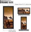 A PLUS MAX 5x11 Picture Frame Set of 2, Black Engineered Wood Frame for 5 x 11 Inch Picture Poster Photo, Light Weight 5 by 11 Frame with Wood-grain for Wall - 2 Pack/Black/5