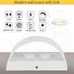 Lightess Plug in Wall Sconces 12W Modern LED Wall Light Dimmable Indoor Up Down Wall Lamp for Bedroom Living Room Hallway Staircase, Warm White