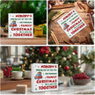 Funny Christmas Vacation Sign Decor, Christmas Decorations Indoor, Winter Holiday Wooden Sign Rustic Home Shelf Desk Decor 5 x 5 Inches