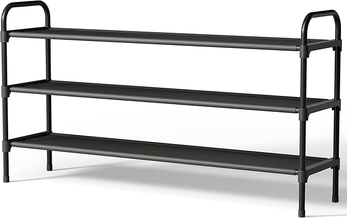 Kitsure Extra-Long Shoe Rack for Closet, Shoe Organizer for Front Door Entrance, Stackable Shoe Shelf, Detachable Closet Organizers and Storage, 39.0