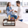 Coffee Station Organizer for Counter, Wood Pods Holder Basket with Removable Dividers, Office Coffee Bar Accessories Decor for Syrup, Cups, Stirrer, Tea