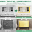 Peel and Stick Wallpaper Borders 390” x 4” Self Adhesive Mirror Frame Border Brushed DIY for Kitchen Bathroom Mirror Removal Border Sticker Wall Decor Cover 10.8 Sq.Ft, Brushed Golden