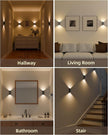 EZVALO Motion Sensor Wall Lights Indoor, 4000mAh Rechargeable Battery Operated Wall Sconces, 3 Color Temps, Dimmable, Wireless Magnetic Night Light with Remote, Timer, for Hallway, Stair, Bedroom