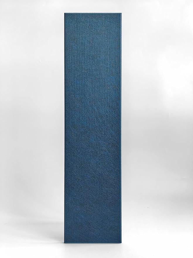 Shiplap Felt Wall Panels for Interior Wall Decor, Accent Wall Paneling for Bedroom Living Room & Office, Peel and Stick, Sound Absorbing – 24 Pack Felt Tiles with Adhesive – Prussian Blue